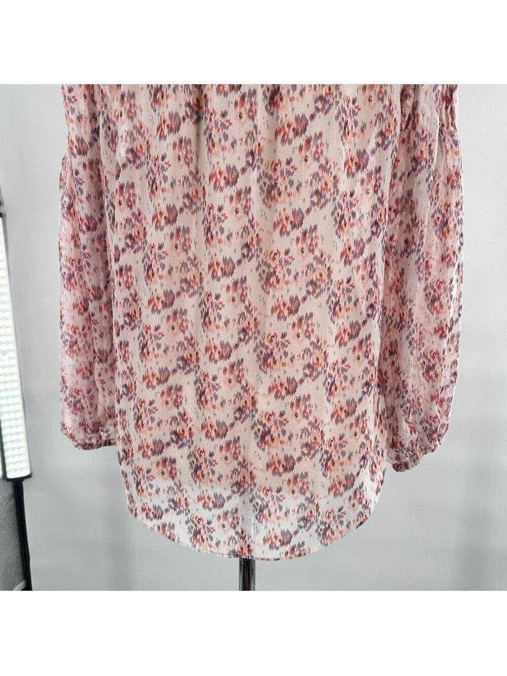 Romeo Juliet Couture Floral Blouse Pink Purple White Small - Picture 11 of 12